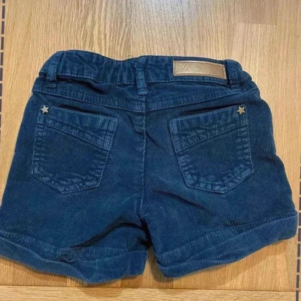 Dark grey girls' velour shorts La Redoute 4 years – Very good condition – photo 3